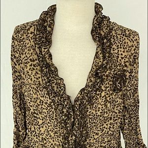 Cheeta Beaded Blouse by Agora